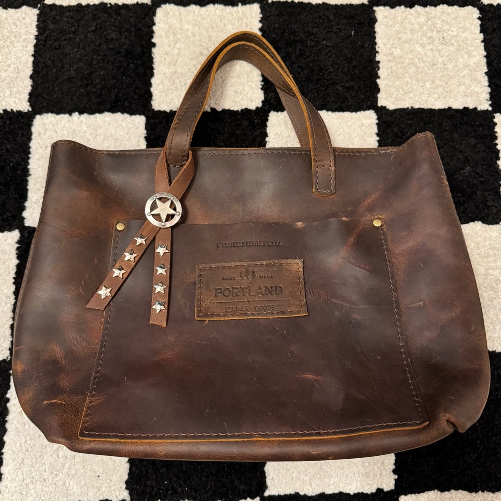 Customized Portland Leather Western Brown Shoulder Bag